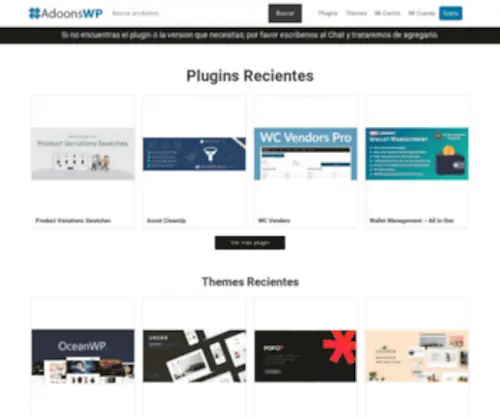 Addons-WP.com(Listado) Screenshot