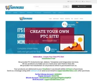 Addonsbux.com(PTC Addons) Screenshot