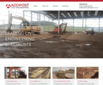 Addpost.co.uk(Civil Engineering Contractors) Screenshot