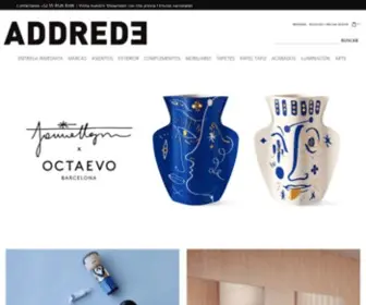 Addrede.com(Muebles y artículos de decoración para oficina hogar e instalaciones) Screenshot