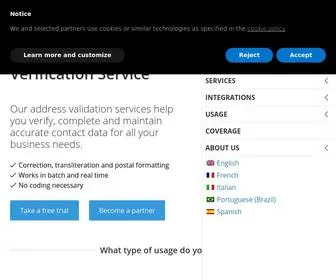 Address4.com(Address Verification Service Online For Your Business) Screenshot