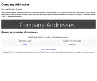 Addresses.company(Company Addresses) Screenshot