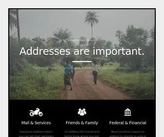 Addressproject.com(The Address Project) Screenshot