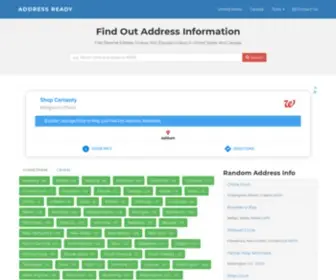 Addressready.com(Reverse Address Zipcode in USA and Canada) Screenshot