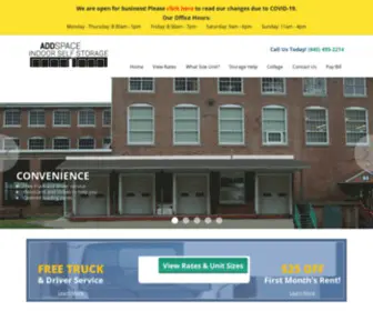 Addspace.com(Storage Units) Screenshot