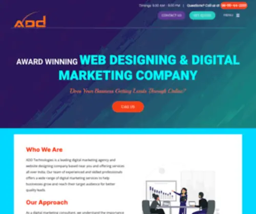 Addtechnologies.in(Top Web Designing Company & Having Experienced Web Developers) Screenshot
