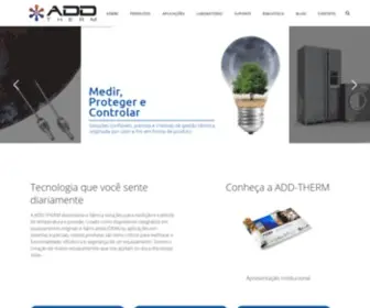 Addtherm.com.br(Produtos para Medição e Proteção Térmica como Sensores de Temperatura) Screenshot