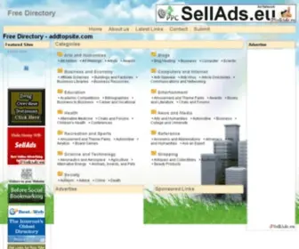 Addtopsite.com(TopWeb directory) Screenshot