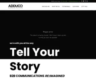 Adducomm.com(Supporting innovative companies in communicating their unique value) Screenshot
