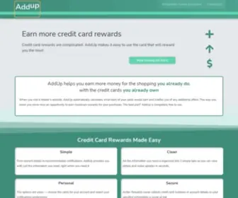 Adduprewards.com(AddUp Rewards) Screenshot