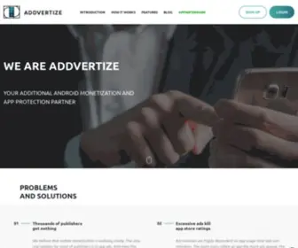 Addvertize.com(Your additional Android monetization and app protection partner) Screenshot