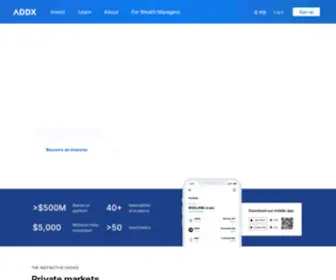 ADDX.co(Private Equity) Screenshot