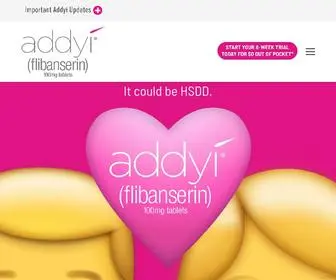 Addyi.com(Addyi® (flibanserin)) Screenshot