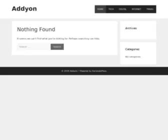 Addyon.com(Addyon) Screenshot