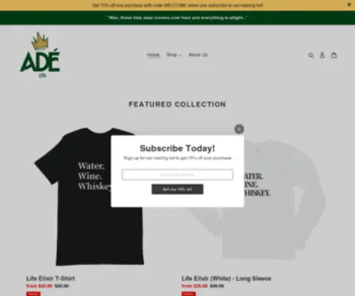 Adeadorned.com(Adé Ltd) Screenshot