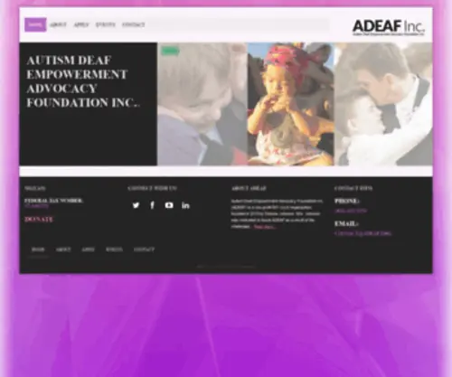 Adeaf.org(ADEAF inc) Screenshot