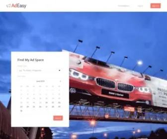 Adeasy.co(Search and book ad spaces in just a few clicks. AdEasy) Screenshot