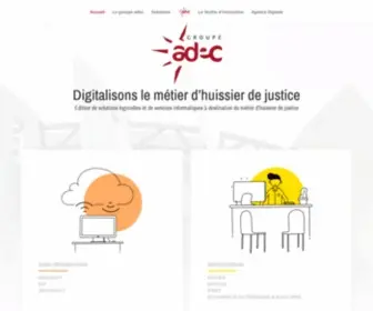 Adec-SAS.com(Digitalisons le métier d'Huissier de Justice) Screenshot