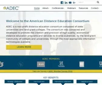 Adec.edu(American Distance Education Consortium) Screenshot