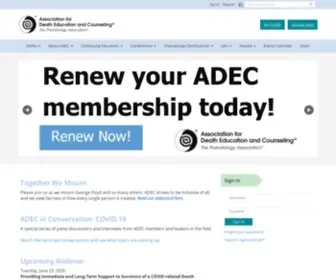 Adec.org(Adec) Screenshot