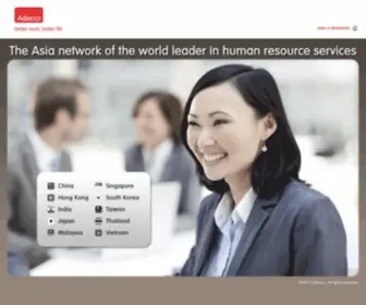 Adecco-Asia.com(Adecco Asia) Screenshot