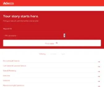 Adecco.com.au(Australia's Leading Recruitment Agency) Screenshot