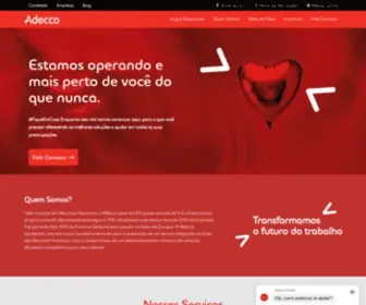 Adecco.com.br(Líder Mundial) Screenshot