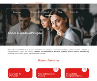 Adecco.com.ec(Lideres en gesti) Screenshot