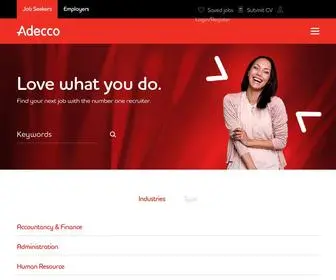 Adecco.com.sg(Leading Workforce Solutions Provider) Screenshot