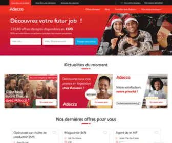 Adecco.fr(Votre agence d'emploi leader sur l'intérim) Screenshot