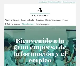 Adeccogroup.es(Grupo Adecco The Adecco Group España) Screenshot