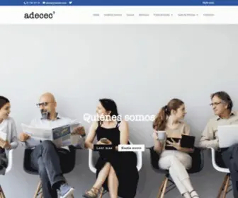 Adecec.com(Asociación de Empresas Consultoras en Relaciones Públicas y Comunicación) Screenshot
