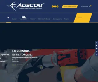 Adecom.com.mx(Firma Especializada en Torque) Screenshot