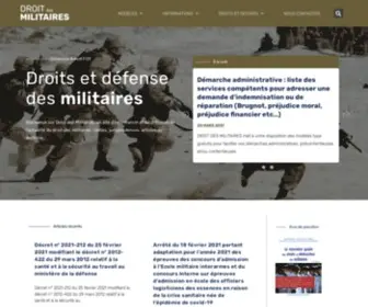 Adefdromil.org(Droit des militaires) Screenshot