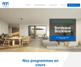 Adeimmo.fr(Promoteur immobilier bordelais) Screenshot