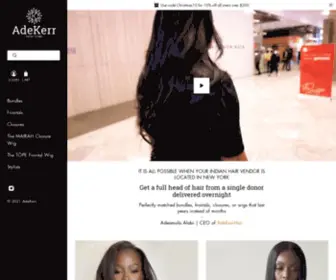 Adekerr.com(Raw Indian Hair) Screenshot