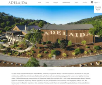 Adelaida.com(Adelaida Vineyards & Winery) Screenshot