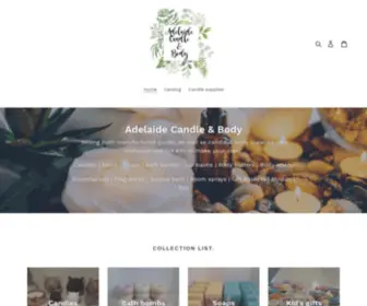 Adelaidecandleandbody.com.au(Adelaide Candle & Body) Screenshot