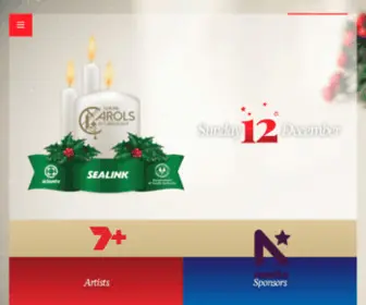 Adelaidecarols.com.au(Sing with the stars at Adelaide's largest outdoor Christmas concert) Screenshot