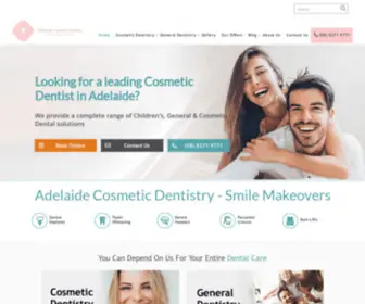 AdelaidecosmetiCDentistry.com.au(Leading Cosmetic Dentist Adelaide ) Screenshot