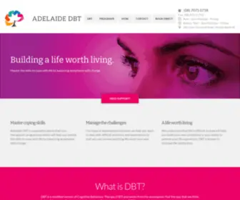 Adelaidedbt.com.au(This is the default global title of the site pages) Screenshot