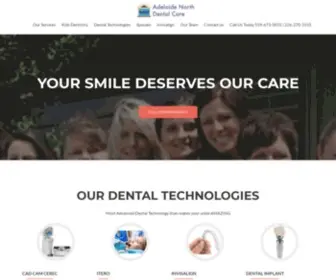 Adelaidenorthdentalcare.com(Adelaide North Dental Care) Screenshot