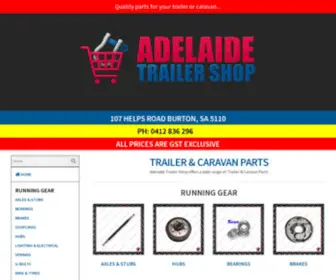 Adelaidetrailershop.com(Trailer & Caravan Parts) Screenshot