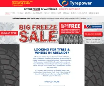 Adelaidetyrepower.com(Your locally owned Tyrepower) Screenshot