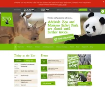 Adelaidezoo.com.au(Zoos SA) Screenshot