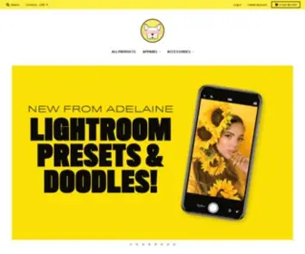 Adelainemorin.com(The Official Adelaine Morin Online Store) Screenshot