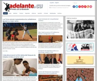 Adelante.cu(Edición para internet del periódico Adelante) Screenshot