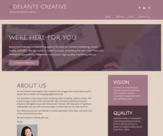 Adelantecreative.com(Adelante Creative) Screenshot