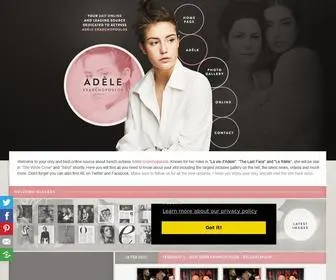 Adele-Exarchopoulos.net(Dear Adèle Exarchopoulos) Screenshot