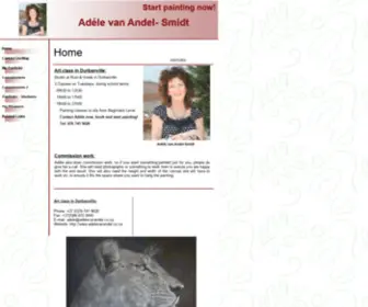 Adelevanandel.co.za(Art classes) Screenshot